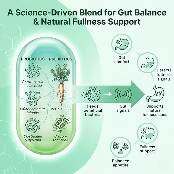 Akkermansia Probiotic GLP-1 Supplement, 1 Billion CFU Multi-Strain Probiotics & - Image 5