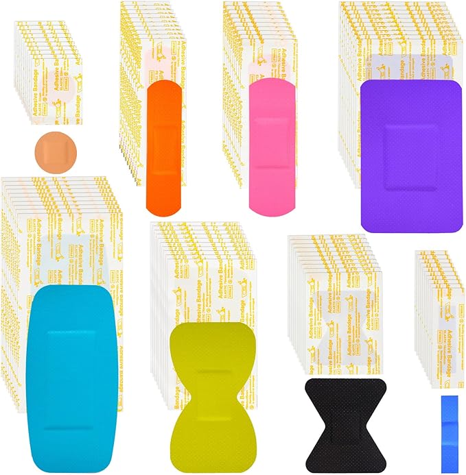 Lounsweer 720 Pcs Assorted Bandage Bulk Variety Pack Flexible Adhesive by Lounsweer