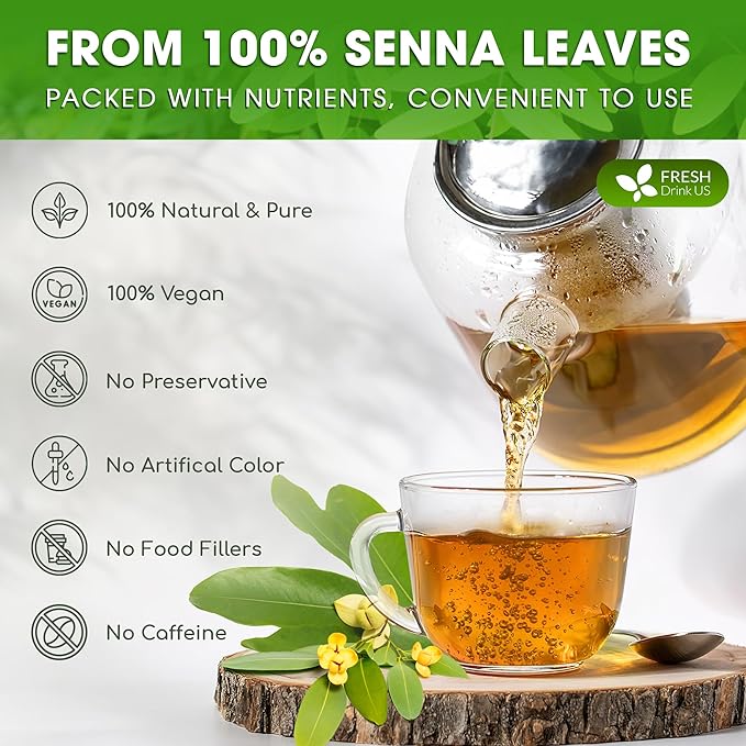 FreshDrinkUS, Premium 32oz Senna Leaf Powder, 100% Natural and Pure from Senna - Image 4