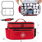 BAGSFY Travel Medicine Bag Organizer, Medical Bag Empty, Pill Bottle Organizer - Image 4