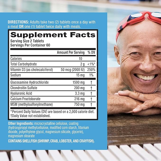 Move Free Advanced Glucosamine Chondroitin MSM + Vitamin D3 Joint Support - Image 3