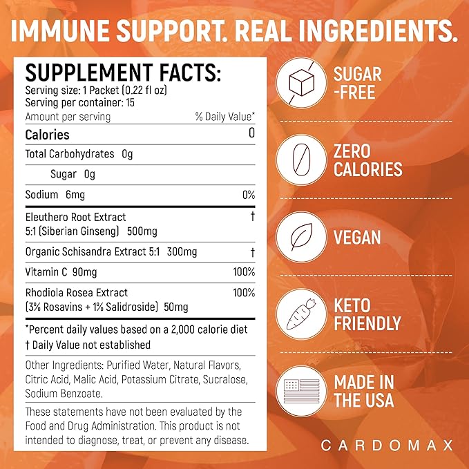 CardoMax Immunity Booster Liquid Drink Mix - Image 5