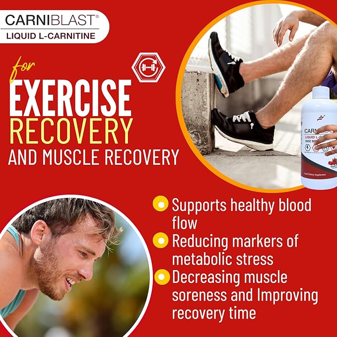 Bricker Labs CARNIBLAST Liquid L-Carnitine 3000mg, Premium L Carnitine Carnipure - Image 5