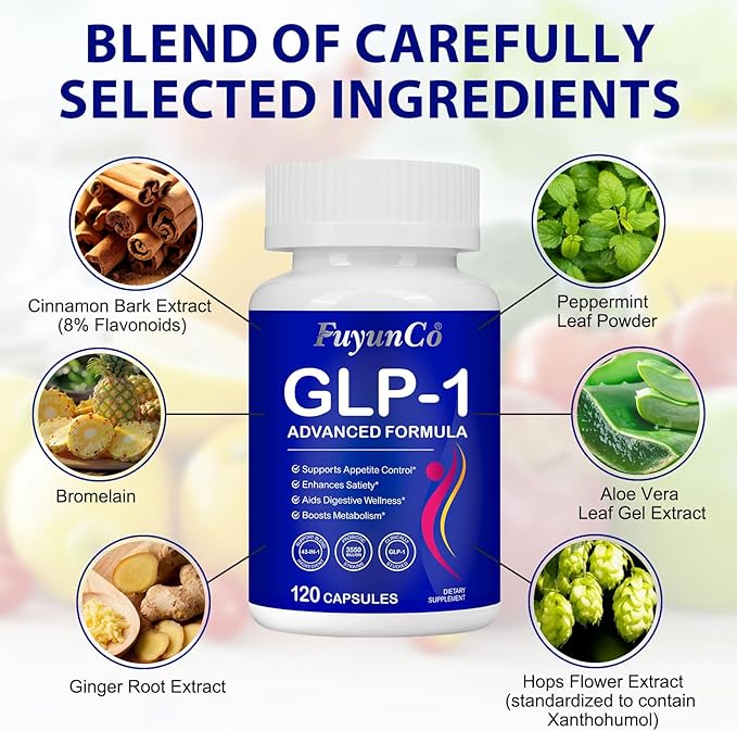 GLP-1 Supplement – 120 Capsules GLP 1 Supplements Support - Image 2