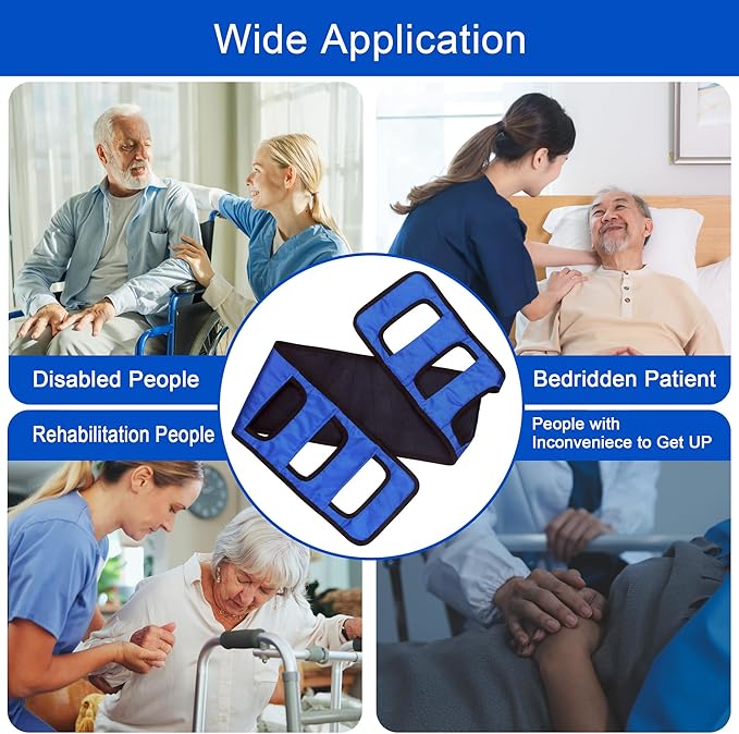 Transfer Belt Padded Assist Gait Belt, Mobility Standing and Lifting Aid - Image 4