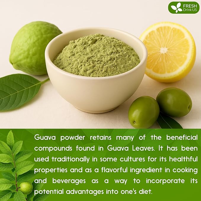 FreshDrinkUS, Premium 4.5oz Guava Leaf Powder, 100% Natural & Pure from Leaves - Image 8