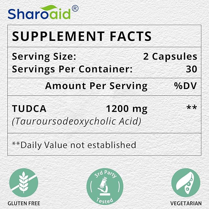 TUDCA Liver Support Supplements 1200 mg-Third Party Tested-Bile Salts - Image 4