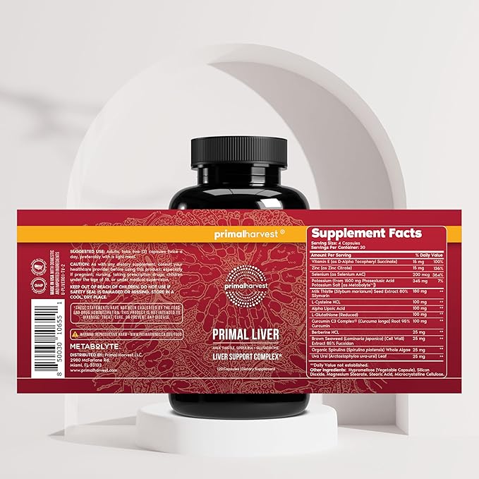 Primal Harvest Primal Liver Supplement with, Alpha-Lipoic Acid, L-Cysteine HCL - Image 6