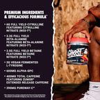 GHOST Legend All Out Pre-Workout Powder, Strawbango - Image 3