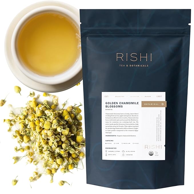Rishi Tea Golden Chamomile Blossoms Herbal Tea by RishiTea