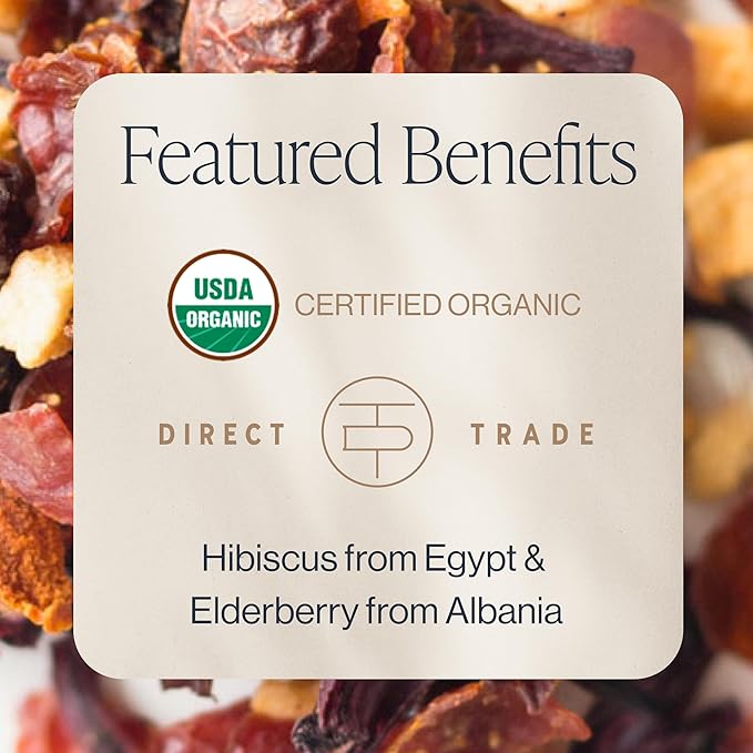Rishi Tea Hibiscus Berry Herbal Tea - Image 2