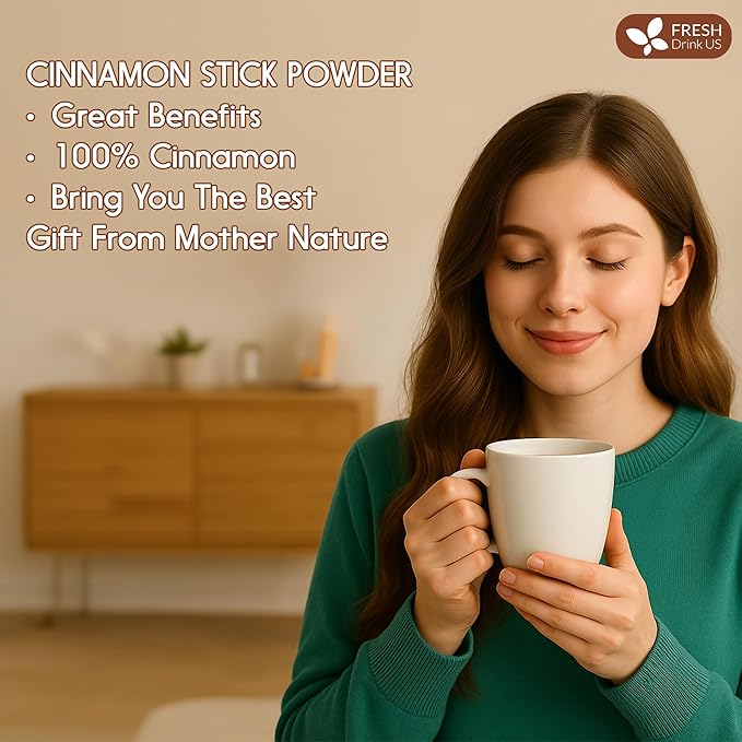 FreshDrinkUS, Premium Cinnamon Powder 8oz – Pure Ground Cinnamon - Image 9