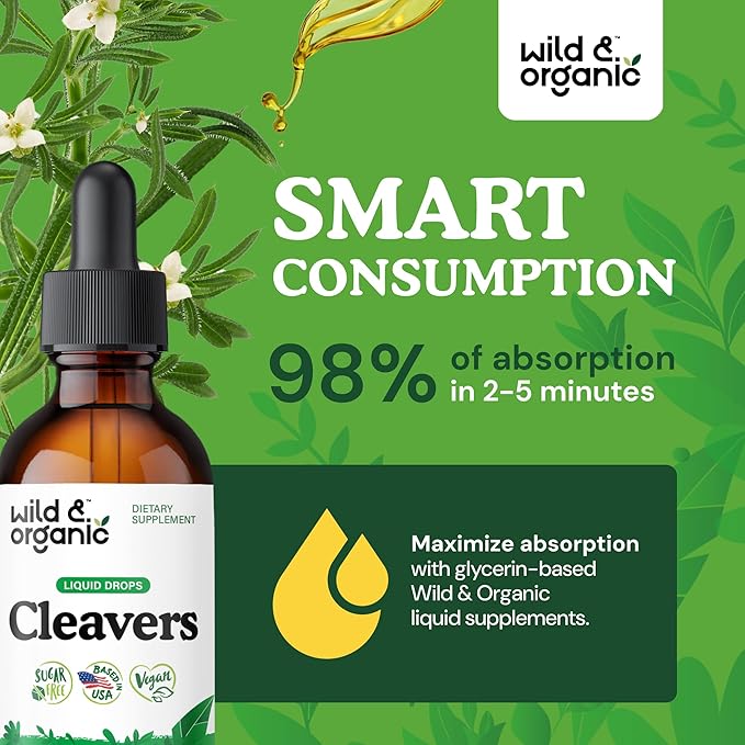 Wild & Organic Cleavers Tincture - Image 4