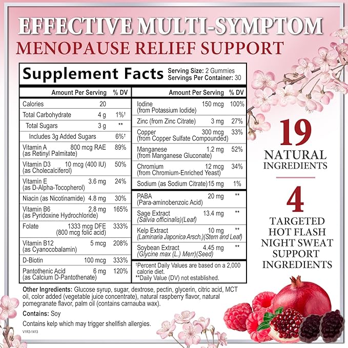 Menopause Supplements for Women Gummies - Image 2