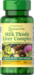 Puritan's Pride Milk Thistle Liver Complex, Supports Healthy Liver Function by PuritansPride