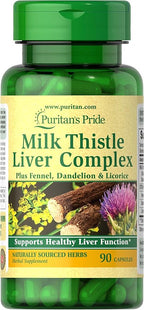 Puritan's Pride Milk Thistle Liver Complex, Supports Healthy Liver Function by PuritansPride