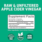Herbtonics Raw Apple Cider Vinegar Capsules 1500mg - Image 6