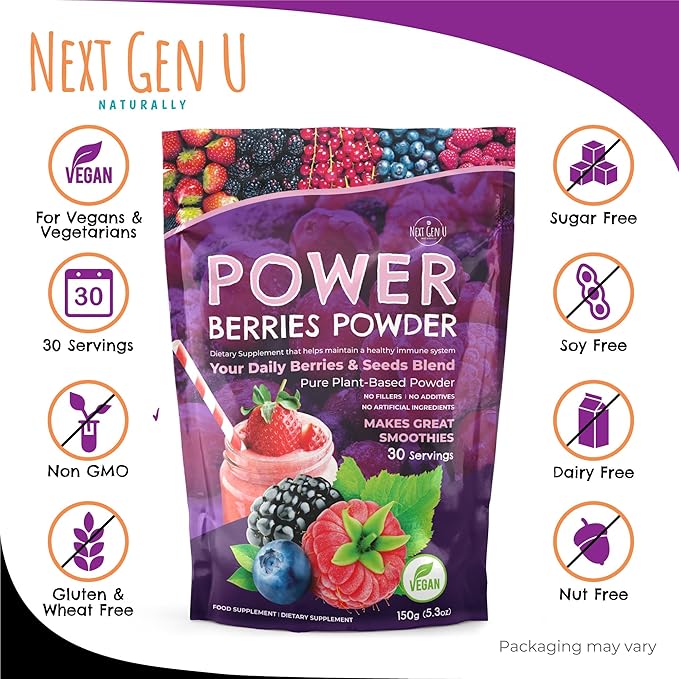 Super Berry Powder - 150g - Immune Support - Food Supplement - Superfood - Image 3