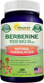 aSquared Nutrition Pure Berberine 1000mg Supplement by aSquaredNutrition