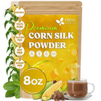 FreshDrinkUS, Corn Silk Powder 8oz – Premium Herbal Ingredient, Pure Ground by NaturalandPremiumHerbalTea