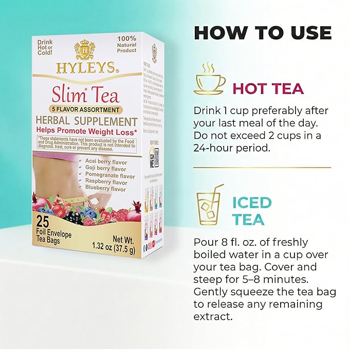 HYLEYS Slim Tea 5 Flavor Assortment - Image 5