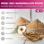 FreshDrinkUS, Premium 8oz Marshmallow Root Powder. Finely Ground – Premium - Image 4