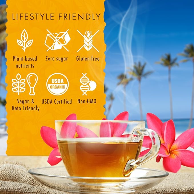 Hawaiian Natural Organic Tropical Fruit Tea Sampler - Image 5