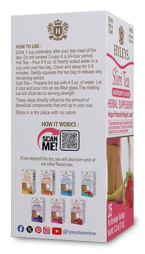 Hyleys Slim Tea Raspberry Flavor - Image 4