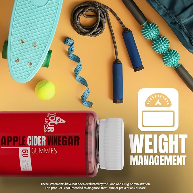 Apple Cider Vinegar Gummies, 1000mg All Natural, Gelatin-Free, Gluten-Free - Image 4