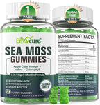 1Pack Sea Moss Gummies Sugar-Free, Extra Strength Irish Moss Gel Supplement by envycure