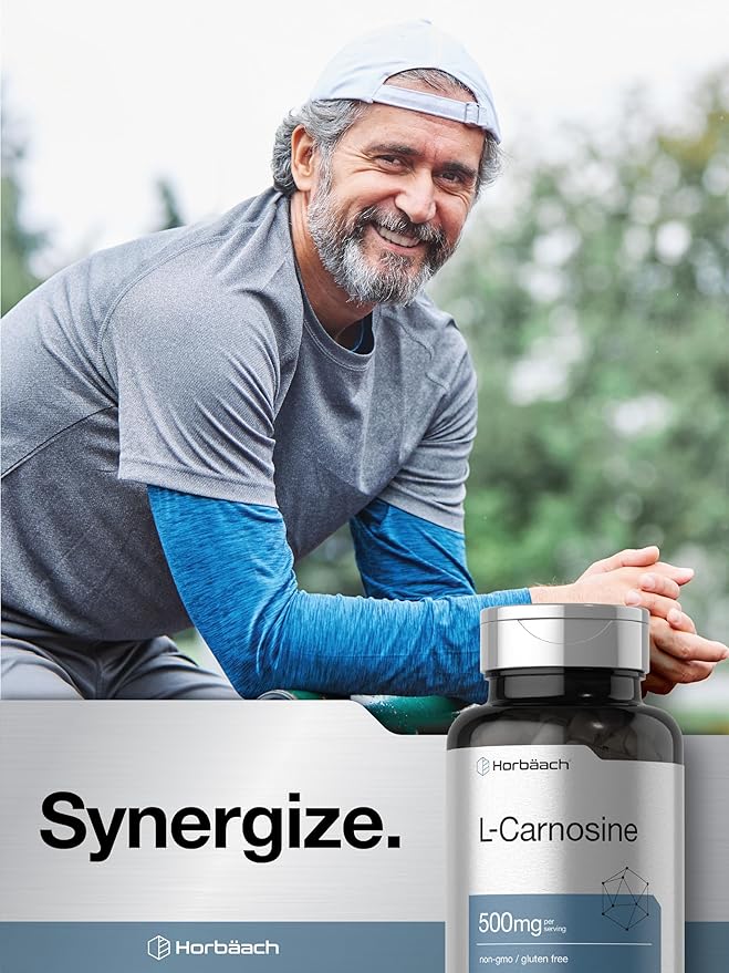 Horbäach L-Carnosine 500mg | 120 Capsule Supplement | Non-GMO & Gluten Free - Image 7