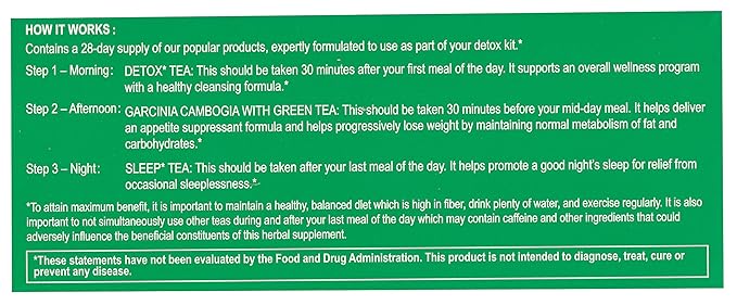 HYLEYS Detox Tea for Cleanse – 28 Day Detox Kit - Image 4