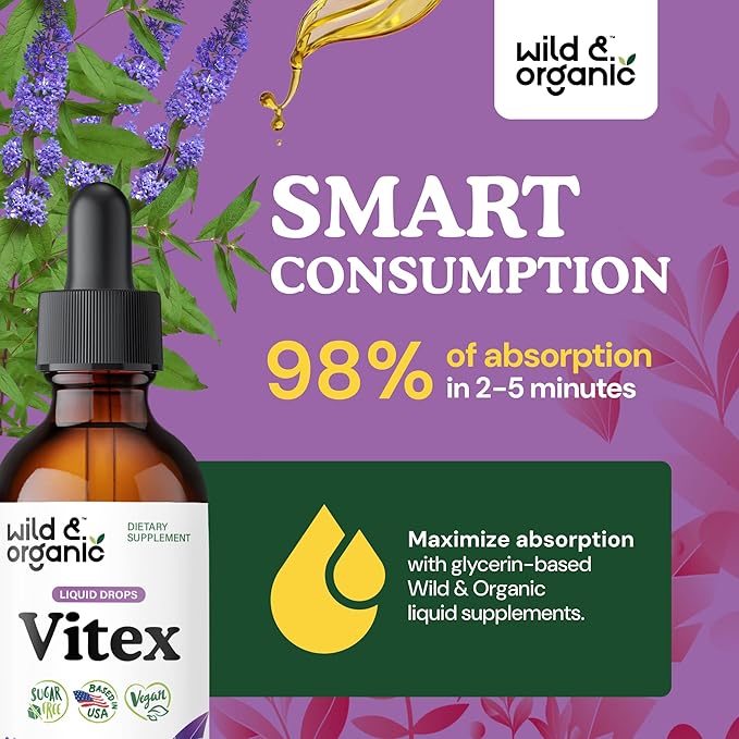 Wild & Organic Vitex Tincture for Perimenopause & Mood Support - Image 4