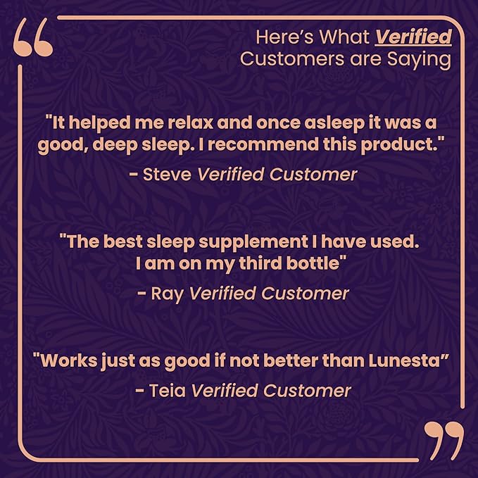 Natural Sleep Aid with Magnesium Glycinate, Reishi Mushroom Extract, L-Theanine - Image 3