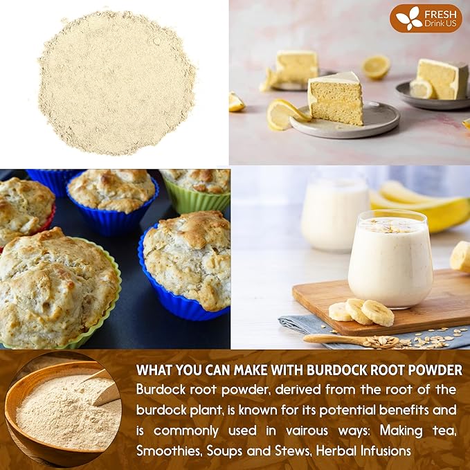 FreshDrinkUS, Premium 2oz Burdock Root Powder, 100% Natural & Pure from Burdock - Image 8