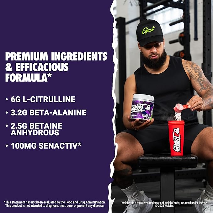 GHOST Legend Pre-Workout Powder, Welch's Grape - Image 3