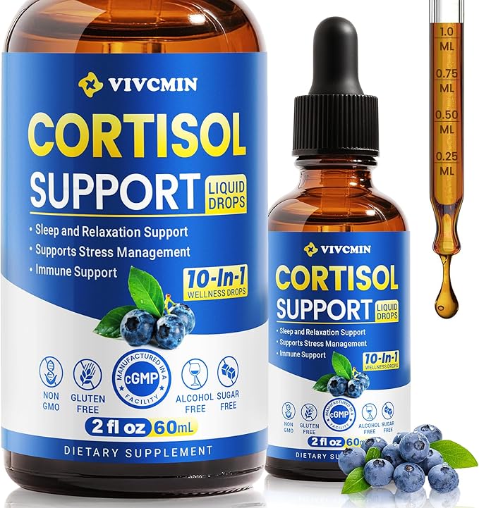 10 in 1 Cortisol Supplements for Women & Men, Cortisol Reducer by VIVCMIN