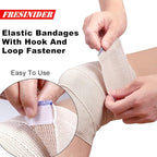 FRESINIDER Premium Elastic Bandage Wrap, 6 Pack 4" Cotton Latex Free - Image 3