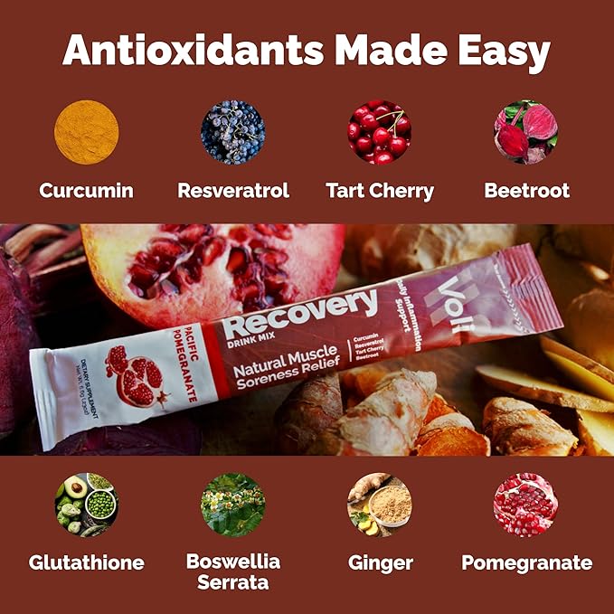 Voli Recovery - Post Workout Superfood Powder | Plant-Based Drink Mix Packets - Image 2