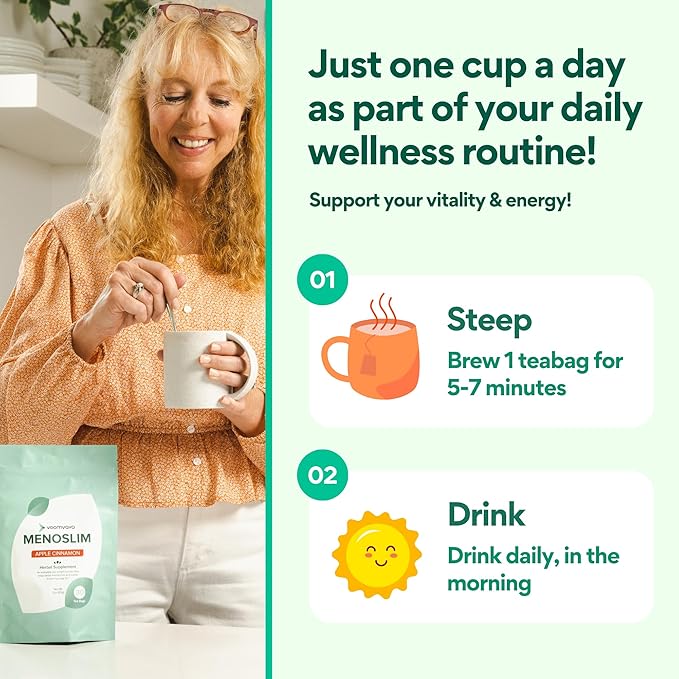 VoomVaya MenoSlim Tea – Menopause & Perimenopause Supplement - Image 6
