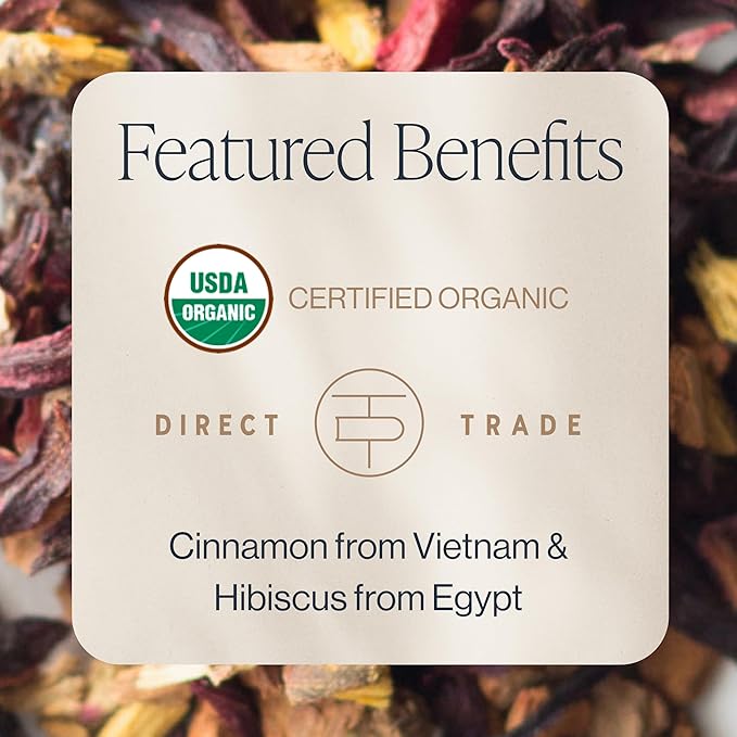 Rishi Tea Cinnamon Plum Herbal Tea - Image 2