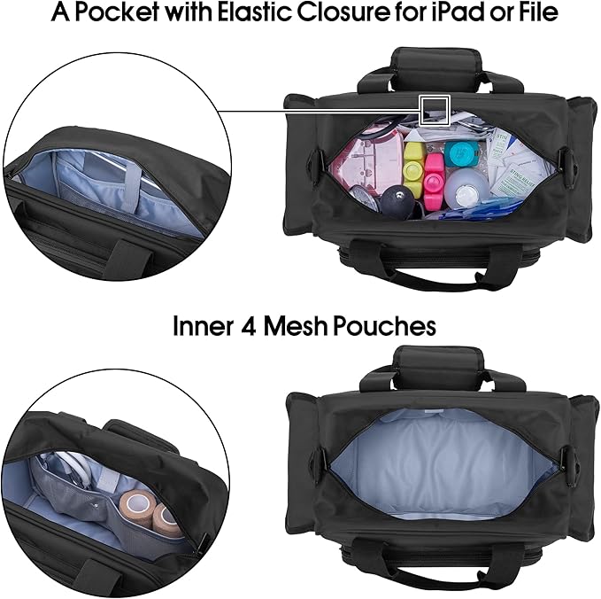 Trunab Home Health Nurse Bag Empty, Portable Medical Supplies Shoulder Bag - Image 3