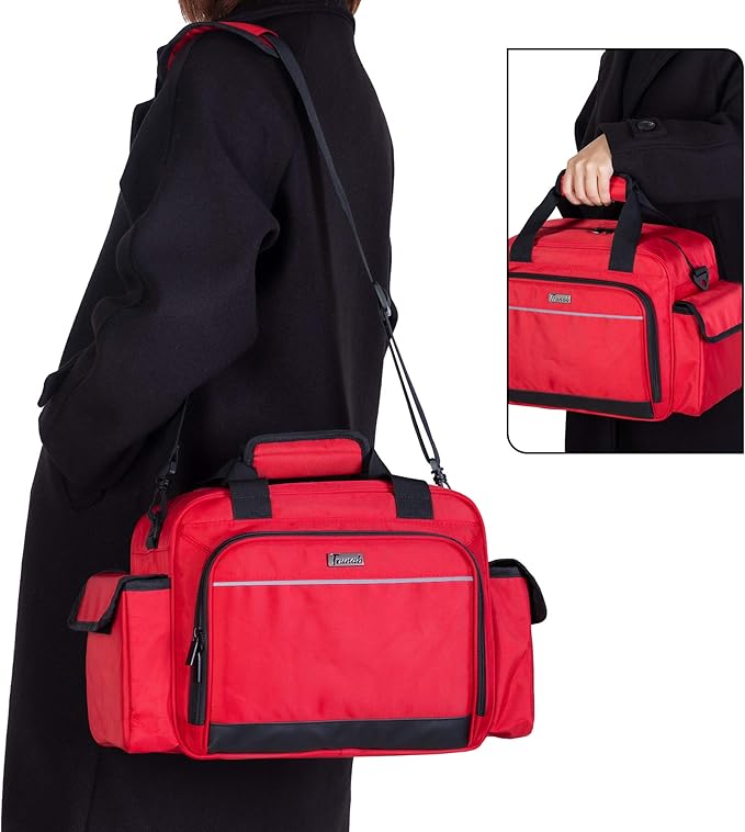 Trunab Home Health Nurse Bag Empty, Portable Medical Supplies Shoulder Bag - Image 5