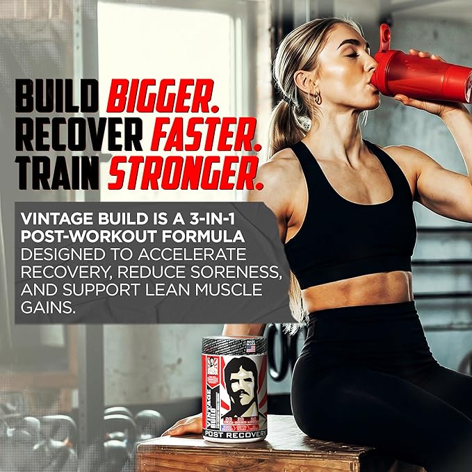Old School Labs Vintage Build Post-Workout Recovery Powder Drink - Image 3