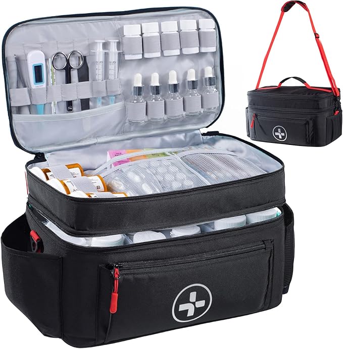 BAGSFY Travel Medicine Bag Organizer, Medical Bag Empty, Pill Bottle Organizer by BAGSFY