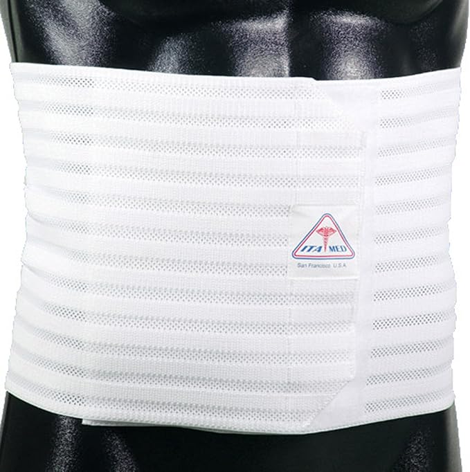 ITA-MED Men's Breathable Elastic Abdominal Binder by ITA-MED