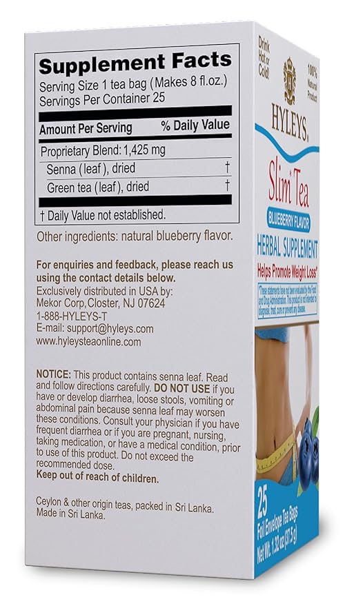 Hyleys Slim Tea Blueberry Flavor - Image 2