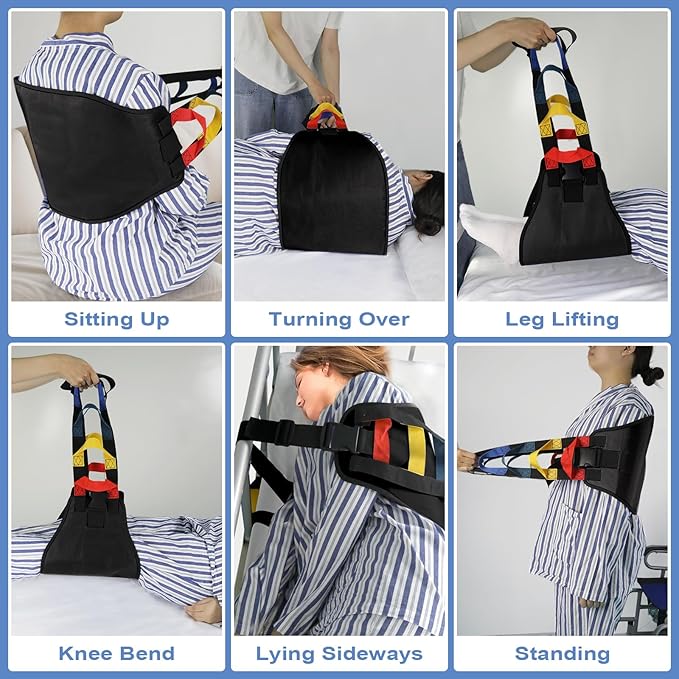 Transfer Sling, Transfer Belt for Elderly, Gait Belts for Seniors, Heavy Duty - Image 3