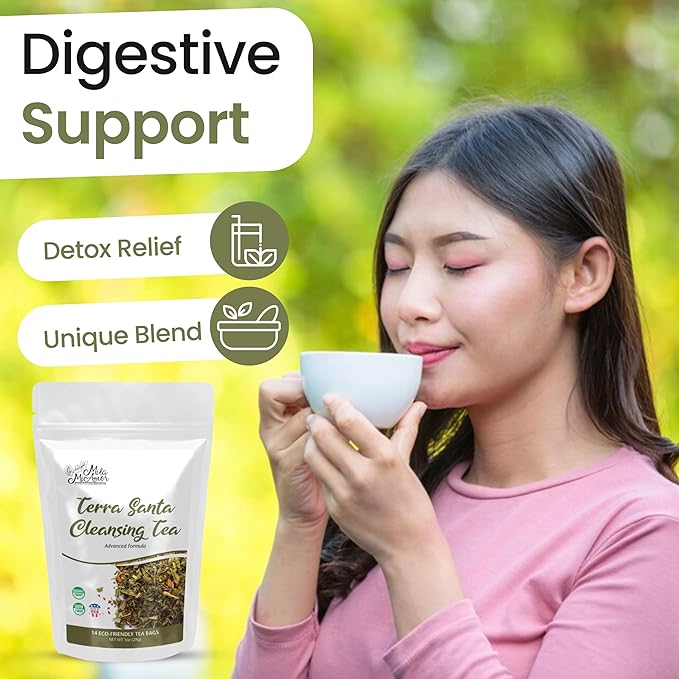 Milamiamor Terra Santa Cleansing Tea – Herbal Detox, Digestive Relief & - Image 6
