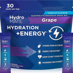 HydroMATE Electrolytes Powder Drink Mix Packets Hydration Accelerator Low Sugar by HydroMATE